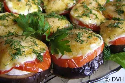 Баклажани, запечені з помідорами і грибами (баклажани) Баклажани, запечені з помідорами і грибами