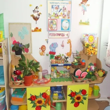 Цілі створення куточка природи в групах дитячого саду, вимоги до оформлення куточка природи в саду (куточок природи в дитячому саду оформлення) Цілі створення куточка природи в групах дитячого саду, вимоги до оформлення куточка природи в саду