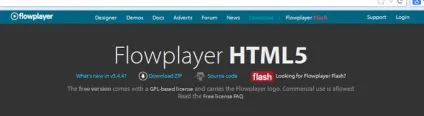 Установка і настройка плеєра flowplayer