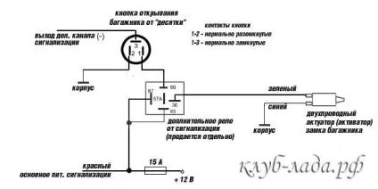 Установка електрозамку багажника калина 2 (калина 2 багажник з кнопки) Установка електрозамку багажника калина 2