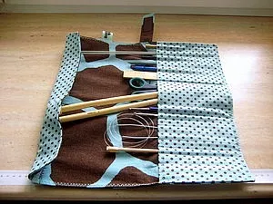 Чохол-пенал для спиць і гачків - ярмарок майстрів - ручна робота, handmade (горошок) Чохол-пенал для спиць і гачків - ярмарок майстрів - ручна робота, handmade