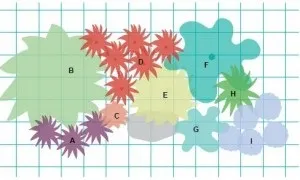 Квіткова композиція з хостами для півтіні, створюємо гарний сад