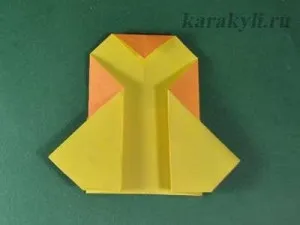 Курча - орігамі з паперу для дітей 4-5 років, каракулі