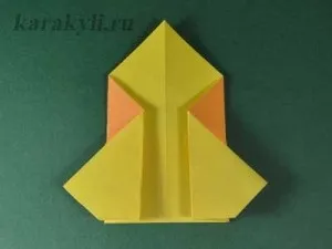 Курча - орігамі з паперу для дітей 4-5 років, каракулі