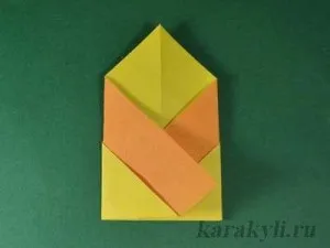 Курча - орігамі з паперу для дітей 4-5 років, каракулі