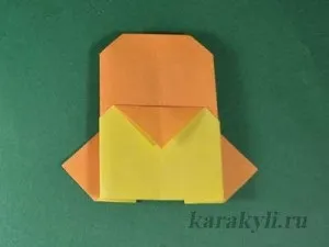 Курча - орігамі з паперу для дітей 4-5 років, каракулі