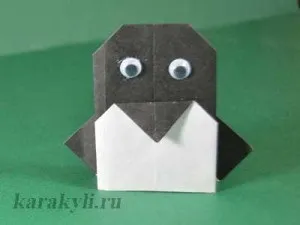 Курча - орігамі з паперу для дітей 4-5 років, каракулі