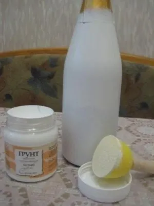 Декупаж пляшок тканиною (декупаж) Декупаж пляшок тканиною