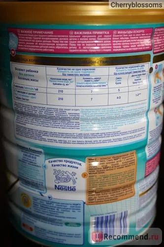 Дитяча молочна суміш nestle nan з 6 місяців - «суміш nan 1 і nan 2 в порівнянні (суміш) Дитяча молочна суміш nestle nan з 6 місяців - «суміш nan 1 і nan 2 в порівнянні