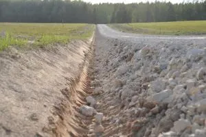 Для чого вздовж доріг споруджують кювет