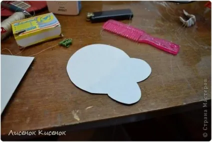 Домовичок з мішковини, капрону і котушок (капрону) Домовичок з мішковини, капрону і котушок