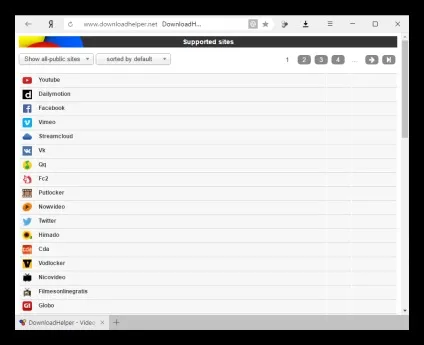 Downloadhelper для яндекс браузера ( «Завантаження« Швидке завантаження) Downloadhelper для яндекс браузера