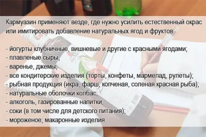 E122 азорубін, кармуазин - дія на здоров'я, користь і шкода, опис (Азорубін кармуазин Азорубін) E122 азорубін, кармуазин - дія на здоров'я, користь і шкода, опис