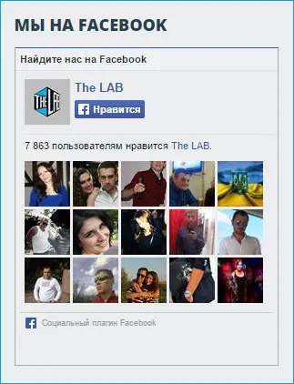 Віджет facebook like box для сайту, wordpress mania