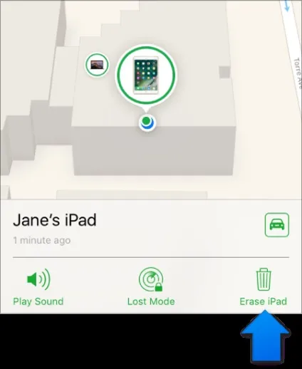 Find my iphone видалення пристрою
