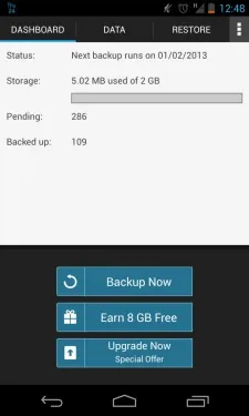 G cloud backup на відмінно впорається зі створенням резервних копій для вашого android пристрої - додатки