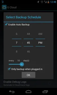G cloud backup на відмінно впорається зі створенням резервних копій для вашого android пристрої - додатки