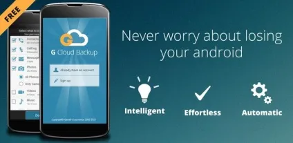 G cloud backup на відмінно впорається зі створенням резервних копій для вашого android пристрої - додатки