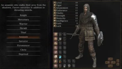Гайд по класах dark souls 3 ассасін, чарівник, піромантія, клірик і жебрак