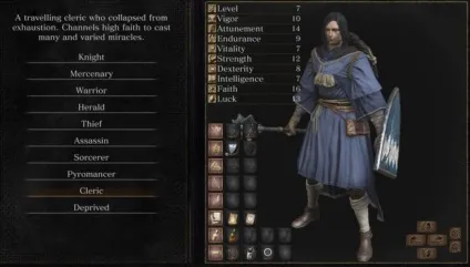 Гайд по класах dark souls 3 ассасін, чарівник, піромантія, клірик і жебрак