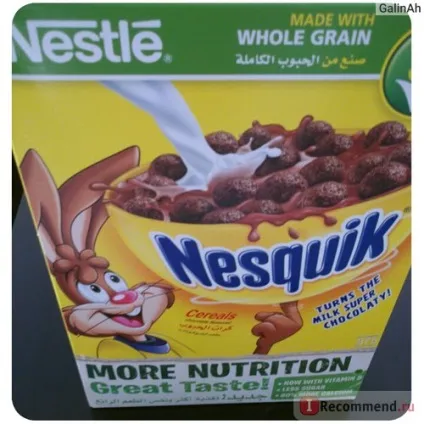 Готові сніданки nestle nesquik - «шоколадні - кульки - несквик - смачно, але не так вже й корисно (сніданки) Готові сніданки nestle nesquik - «шоколадні - кульки - несквик - смачно, але не так вже й корисно