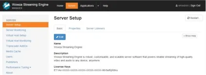 Інструкція по роботі з wowza streaming engine 4 сервером - it і мультимедіа