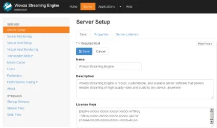 Інструкція по роботі з wowza streaming engine 4 сервером - it і мультимедіа