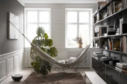 Гойдалки в інтер'єрі квартири фото, підвісні гойдалки, дитячі гойдалки (інтер'єрі) Гойдалки в інтер'єрі квартири фото, підвісні гойдалки, дитячі гойдалки