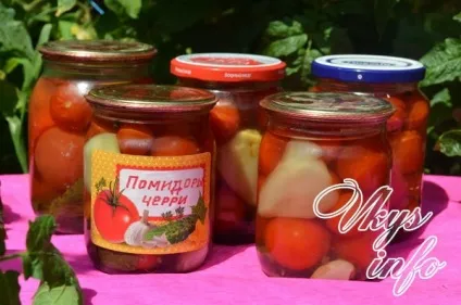 Як маринувати помідори черрі на зиму - 2 рецепта з фото (сіль) Як маринувати помідори черрі на зиму - 2 рецепта з фото