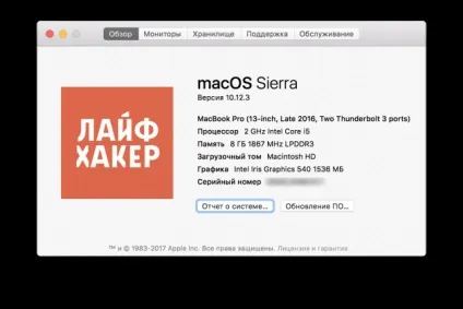 Як змінити конфігурацію mac в інформації про систему (системі) Як змінити конфігурацію mac в інформації про систему