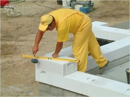 Як класти газосиликатні блоки - укладання газосилікатних блоків (блоків) Як класти газосиликатні блоки - укладання газосилікатних блоків