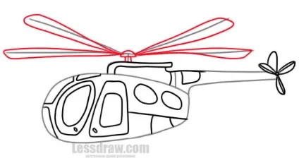Як намалювати вертоліт дитині, lessdraw (намалювати) Як намалювати вертоліт дитині, lessdraw