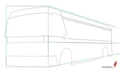 Як намалювати автобус олівцем поетапно (олівцем) Як намалювати автобус олівцем поетапно