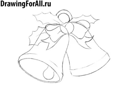 Як намалювати різдвяні дзвіночки (різдвяні) Як намалювати різдвяні дзвіночки