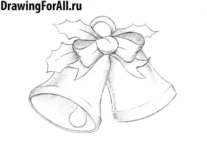 Як намалювати різдвяні дзвіночки (намалювати) Як намалювати різдвяні дзвіночки