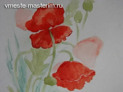 Як намалювати маки аквареллю (майстер-клас) (намалювати маки аквареллю) Як намалювати маки аквареллю (майстер-клас)