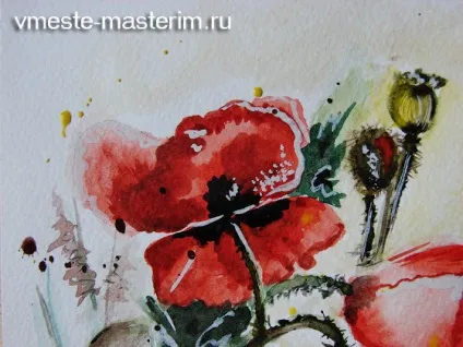 Як намалювати маки аквареллю (майстер-клас) (намалювати маки аквареллю) Як намалювати маки аквареллю (майстер-клас)