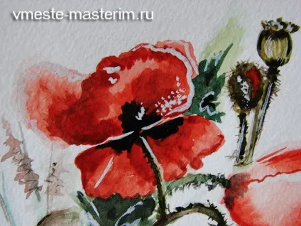 Як намалювати маки аквареллю (майстер-клас) (майстер-клас) Як намалювати маки аквареллю (майстер-клас)