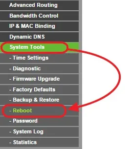 Як перезавантажити роутер tp-link