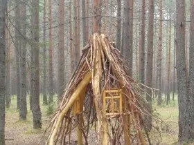 Як побудувати курінь для дітей на дачі інструкція фото
