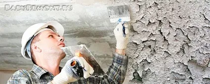 Як повністю і швидко змити стару побілку зі стелі і стін своїми руками - все про ремонт своїми