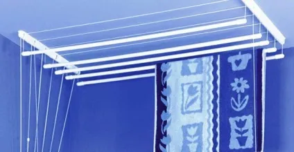 Як повісити стельову сушилку на балконі або у ванній кімнаті (сушилку) Як повісити стельову сушилку на балконі або у ванній кімнаті