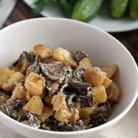 Як приготувати маслюки з картоплею (смаження сіль перець смаком) Як приготувати маслюки з картоплею