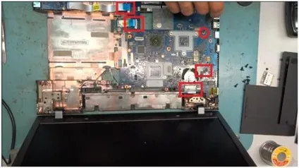 Як розібрати ноутбук samsung np-355