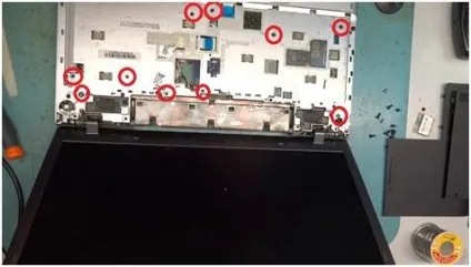 Як розібрати ноутбук samsung np-355