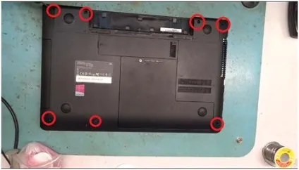 Як розібрати ноутбук samsung np-355