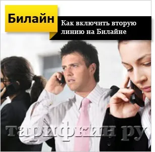 Друга лінія билайн - підключити, відключити (лінія) Друга лінія билайн - підключити, відключити