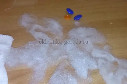 Як зробити кота з рукавички кіт Снєжик