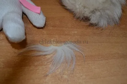 Як зробити кота з рукавички кіт Снєжик