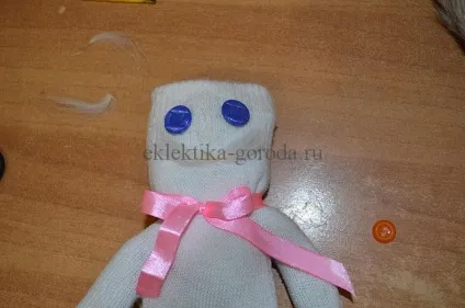 Як зробити кота з рукавички кіт Снєжик